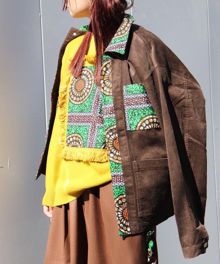 AFRICA FRINGE FRAME KNIT PULLOVER