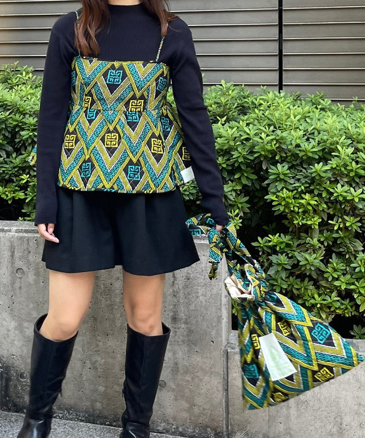 Africa Reversible Quilt Bustier