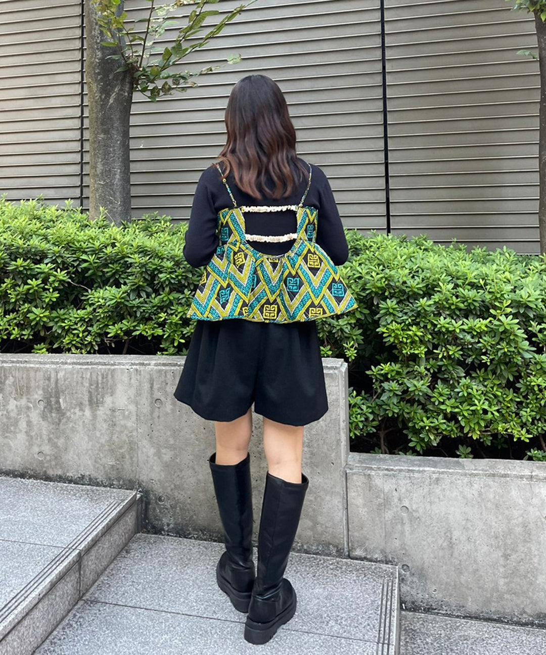 Africa Reversible Quilt Bustier