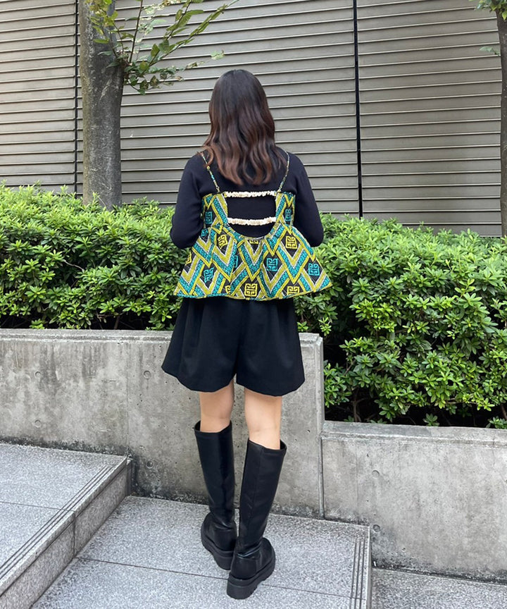 Africa Reversible Quilt Bustier