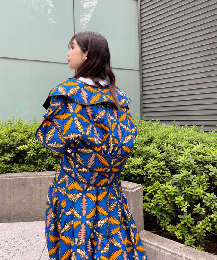 Africa Piping reversible quilt jacket【B】