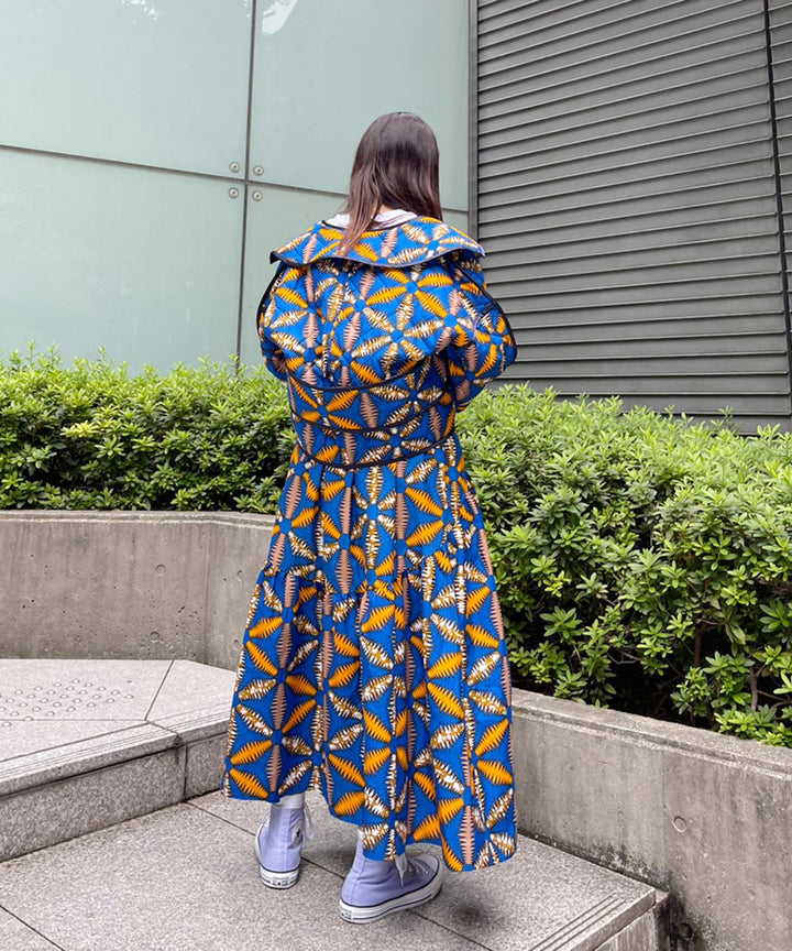 Africa Piping reversible quilt jacket【B】