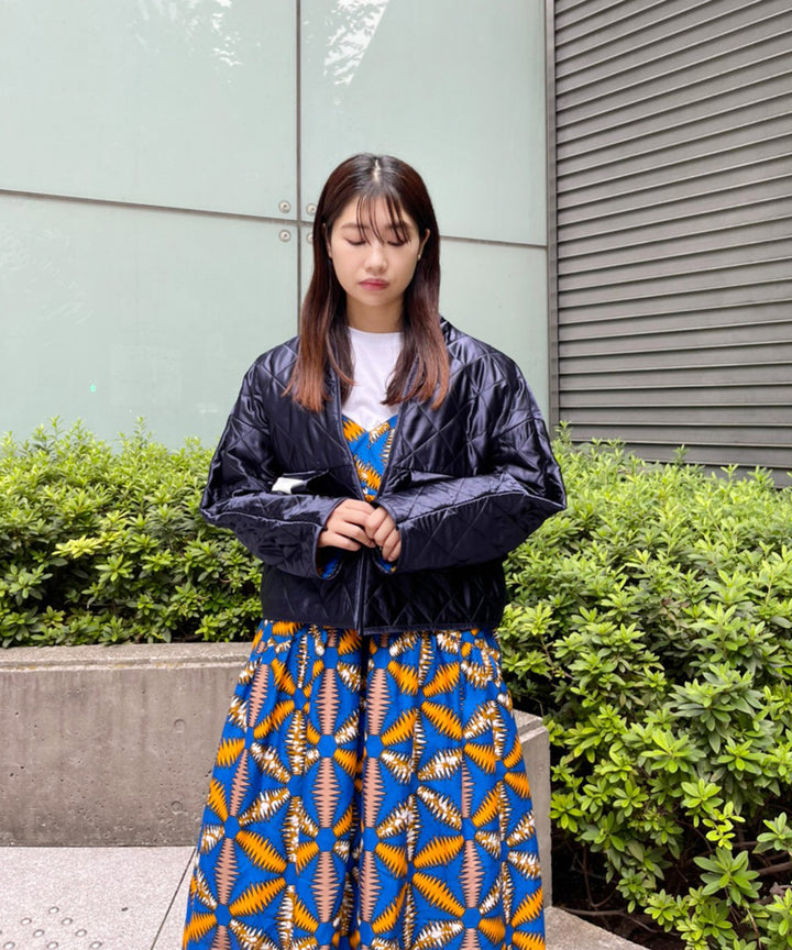 Africa Piping reversible quilt jacket【B】