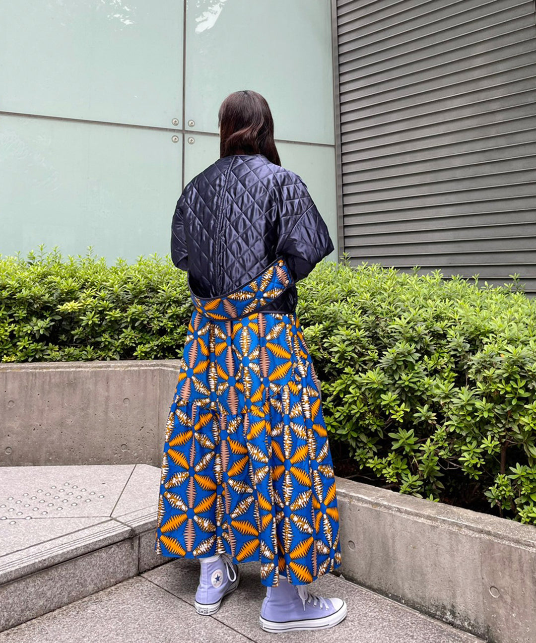 Africa Piping reversible quilt jacket【B】