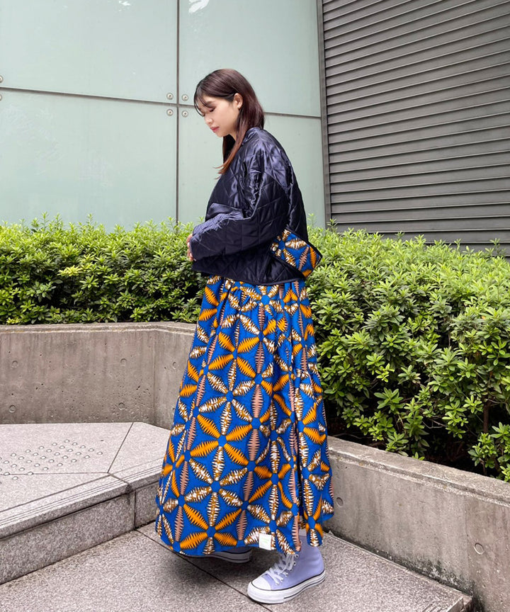Africa Piping reversible quilt jacket【B】