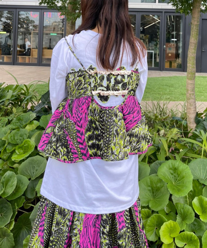 Africa Reversible Quilt Bustier