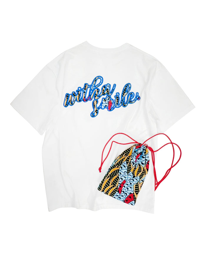 with smileパッチ刺繍Tシャツ