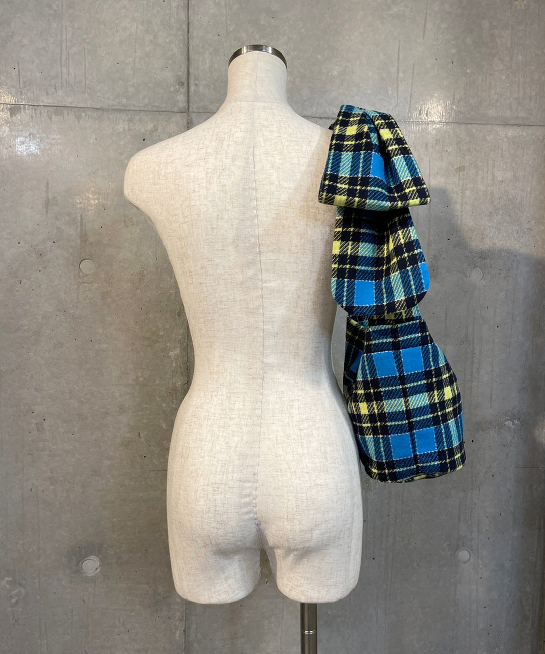 チェックリボンショルダーBAG