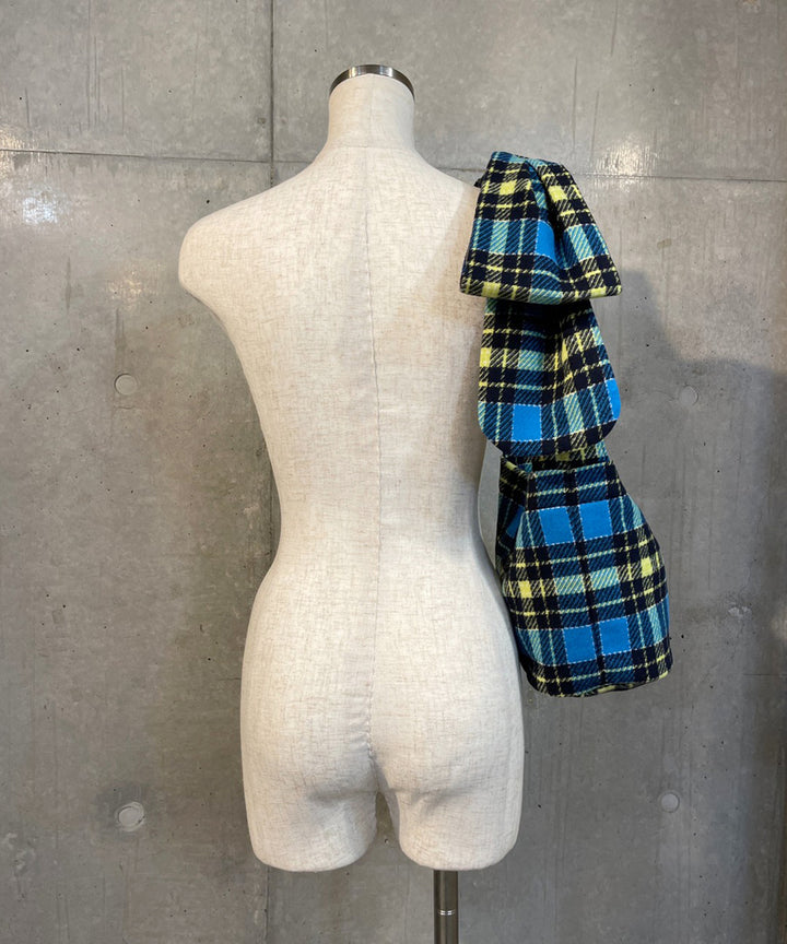 チェックリボンショルダーBAG