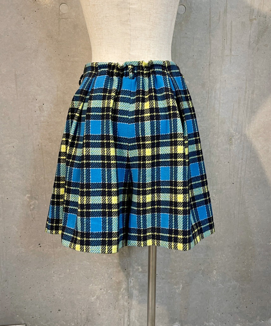 チェックキュロットパンツ