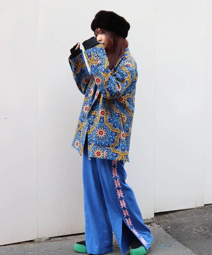lucky charm motif Jersey line pants -2