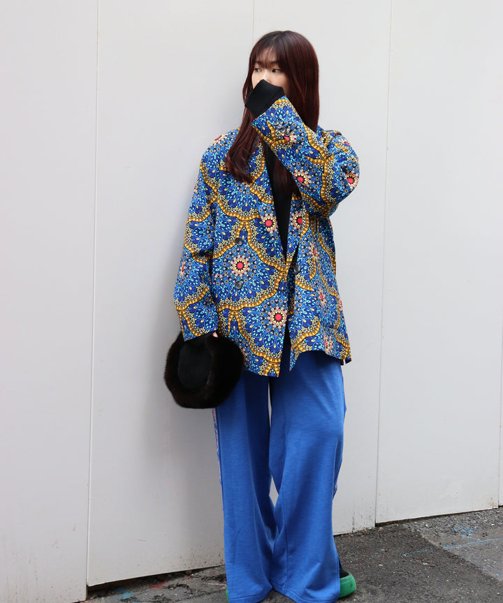 lucky charm motif Jersey line pants -2