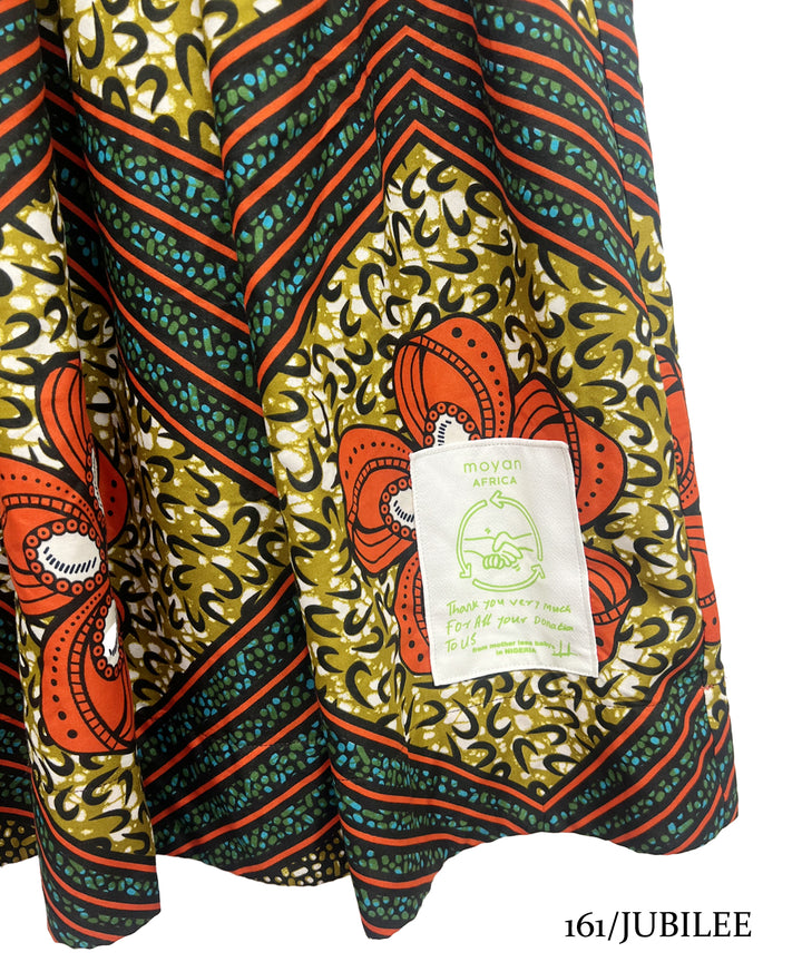 Africa tuck flare skirt-8