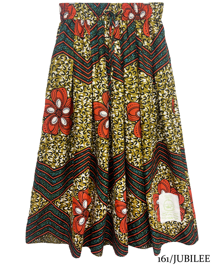 Africa tuck flare skirt-8