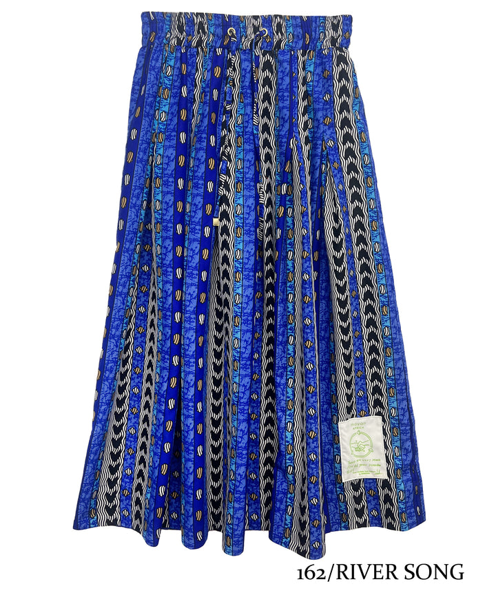 Africa tuck flare skirt-8
