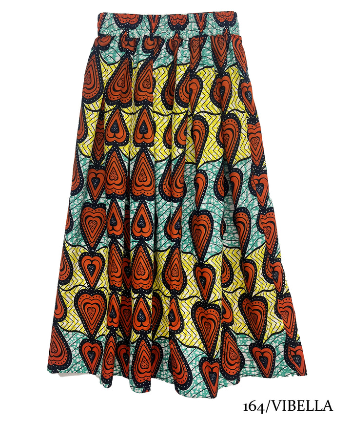 Africa tuck flare skirt-8