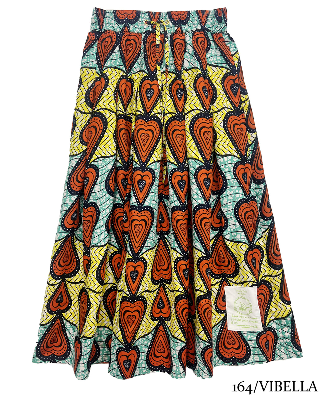 Africa tuck flare skirt-8