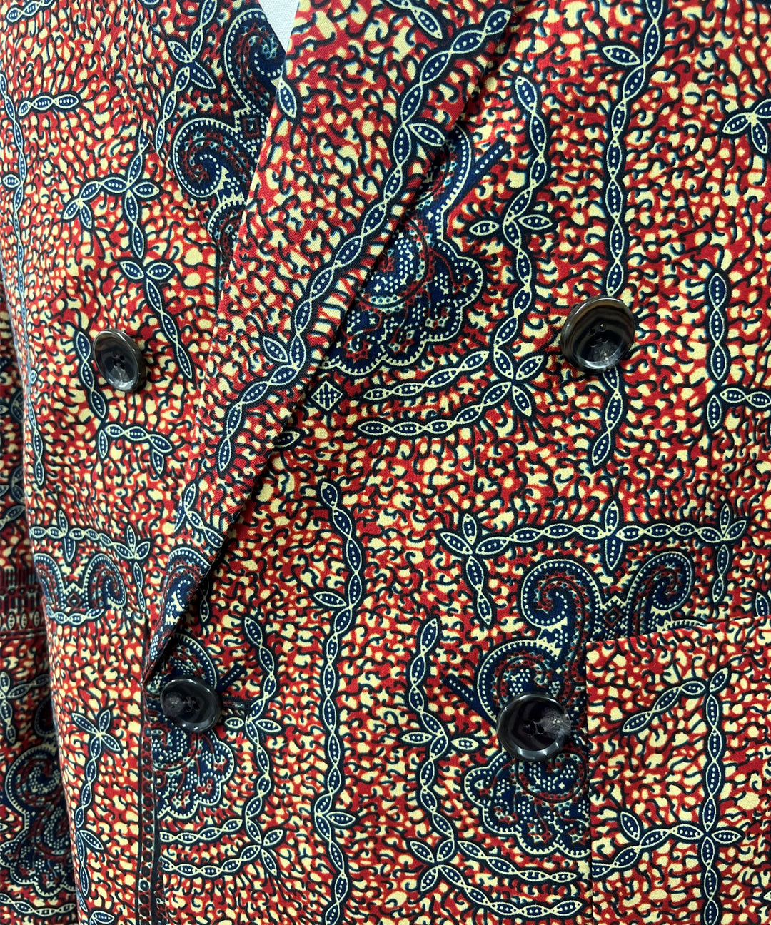 Africa peaked lapel double jacket-7