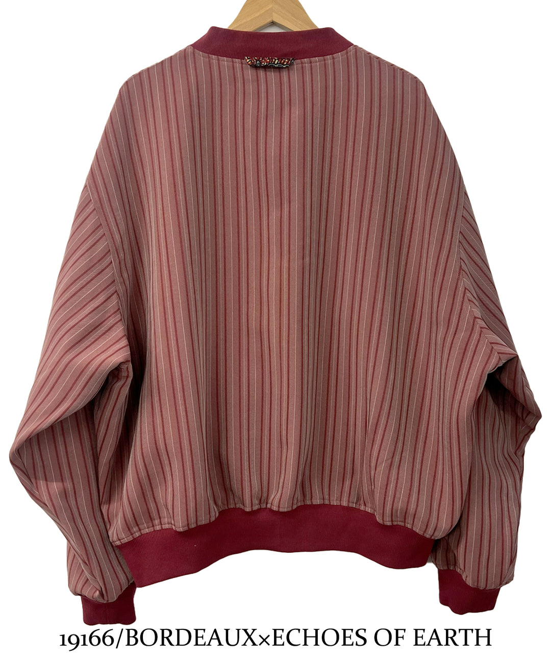 Stripe×African fabric reversible blouson