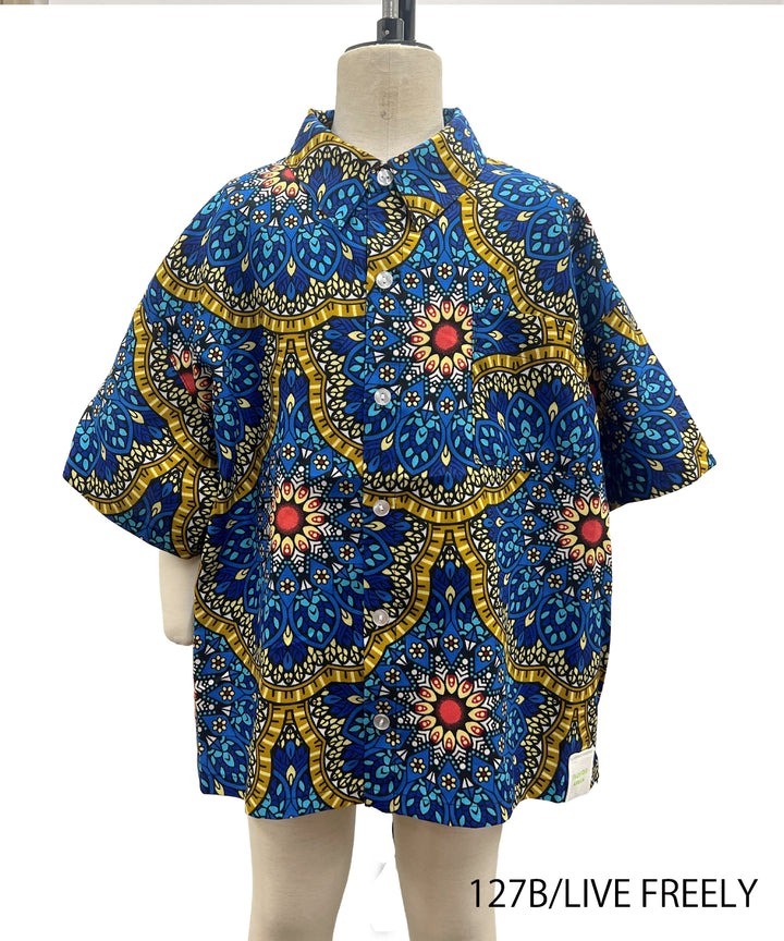 【KIDS】 AFRICA HARF SLEEVE SHIRTS