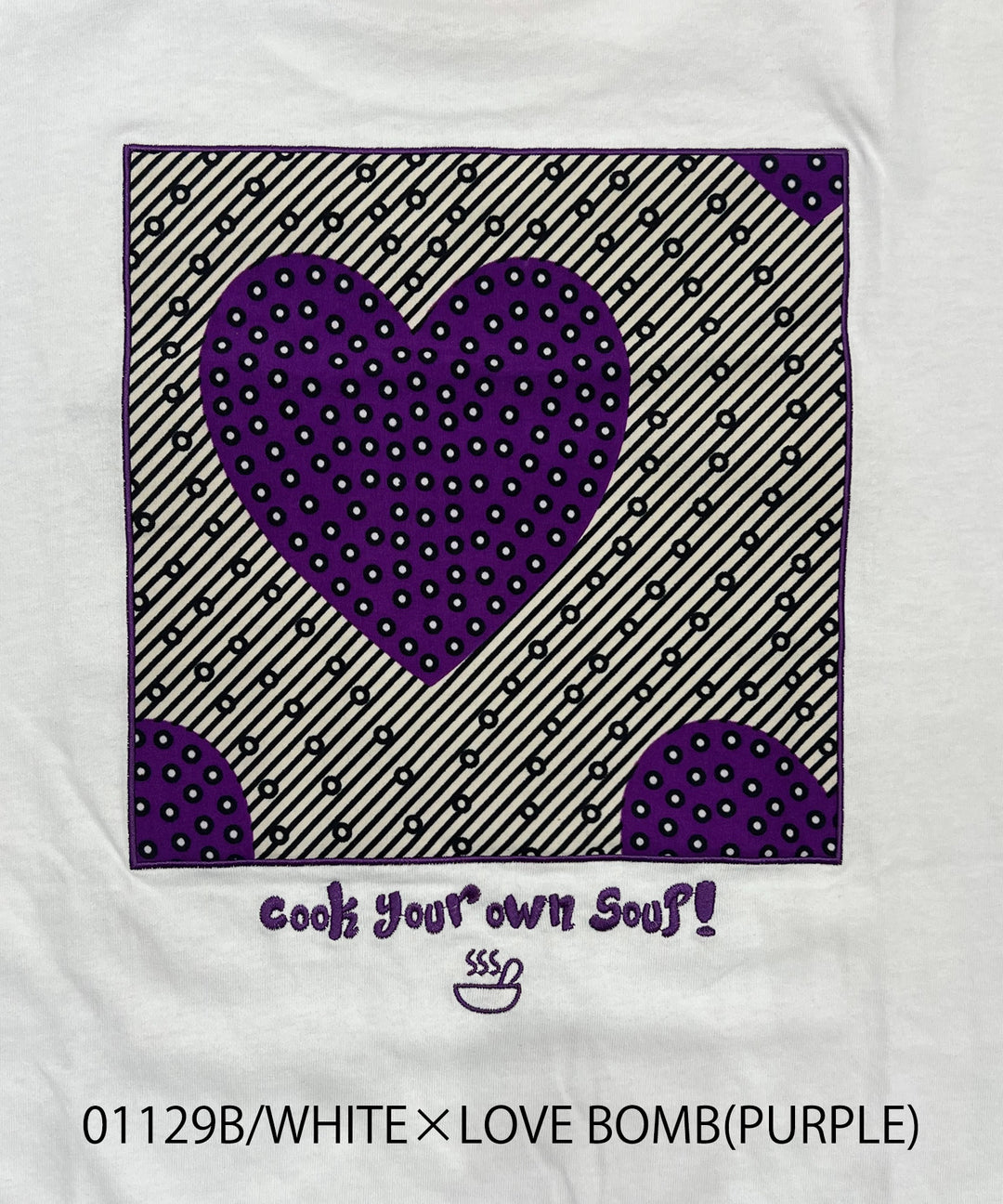 SOUPバックパッチ刺繍T-shirt