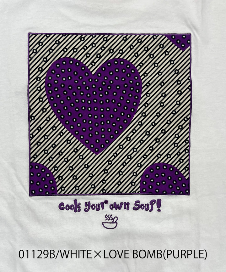 SOUPバックパッチ刺繍T-shirt