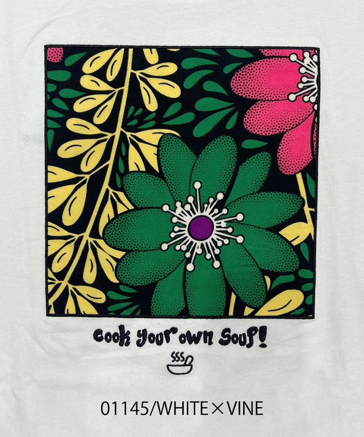 SOUPバックパッチ刺繍T-shirt