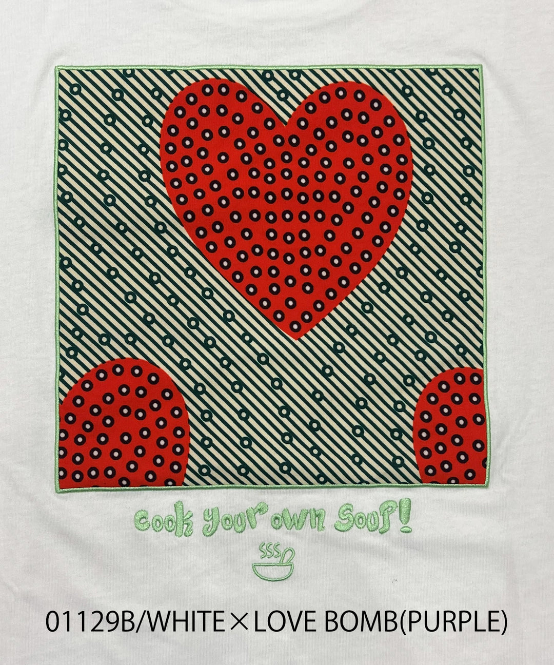 SOUPバックパッチ刺繍T-shirt