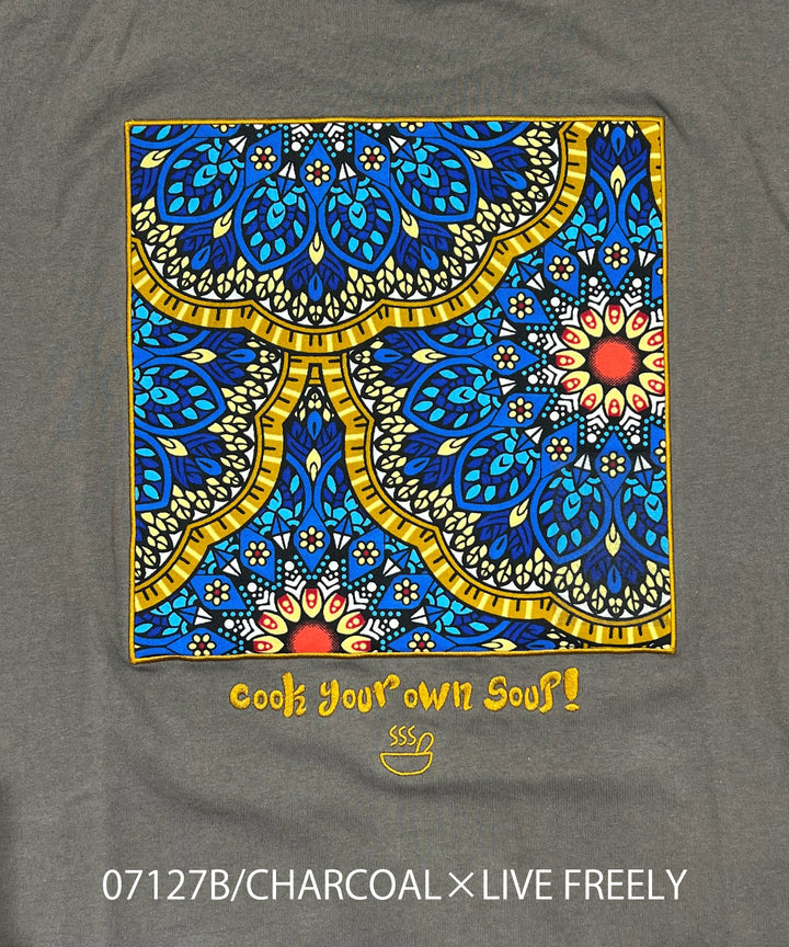 SOUPバックパッチ刺繍T-shirt