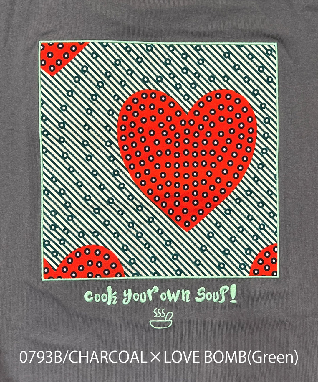SOUPバックパッチ刺繍T-shirt