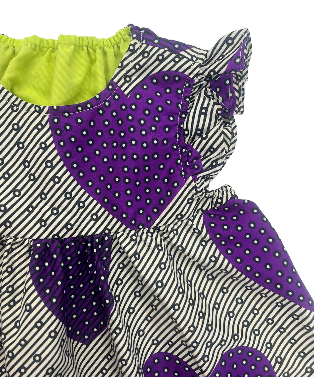 【KIDS】 AFRICA FRILL SLEEVE DRESS