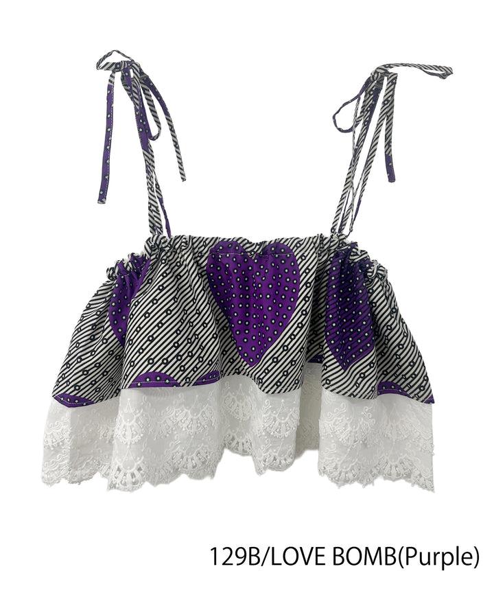 multiway lace bustier & short pants