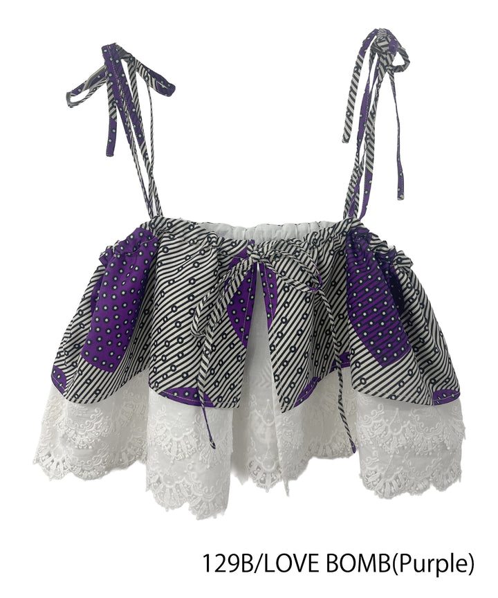 multiway lace bustier & short pants