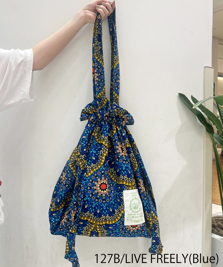 AFRICA BIG 巾着TOTE BAG