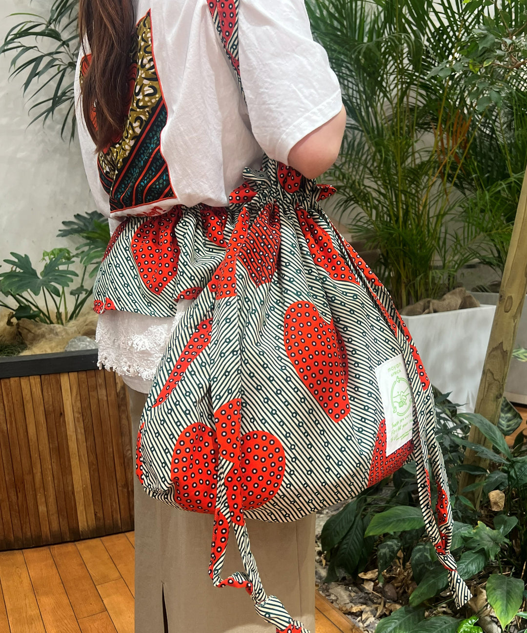 AFRICA BIG 巾着TOTE BAG