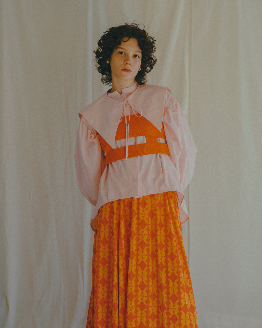 lucky charm print flare skirt(静電気防止機能付き)
