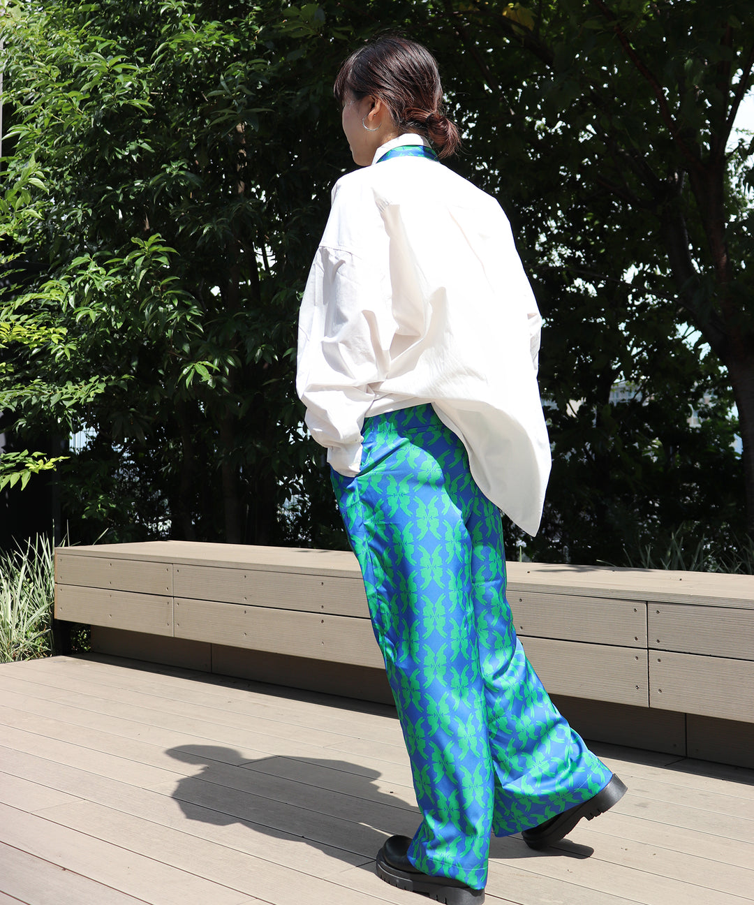 lucky charm print pants(静電気防止機能付き)