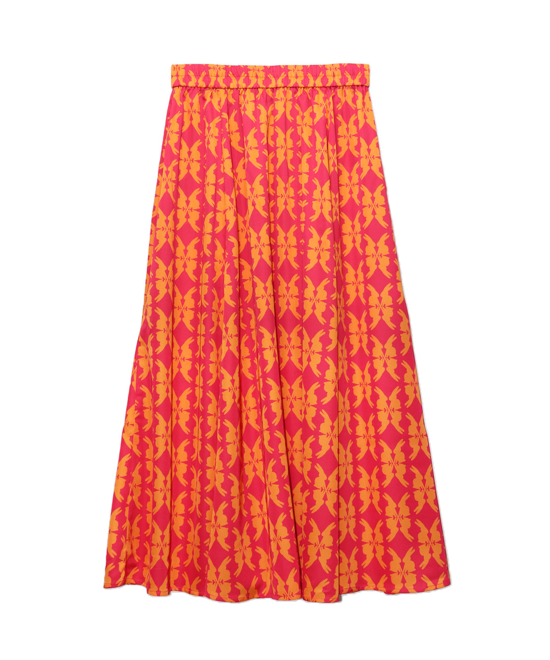 lucky charm print flare skirt(静電気防止機能付き)