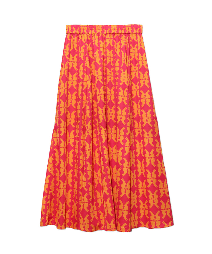 lucky charm print flare skirt(静電気防止機能付き)