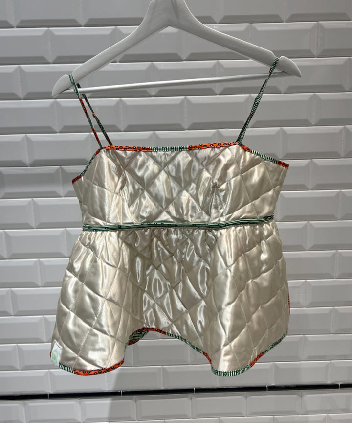 Africa Reversible Quilt Bustier