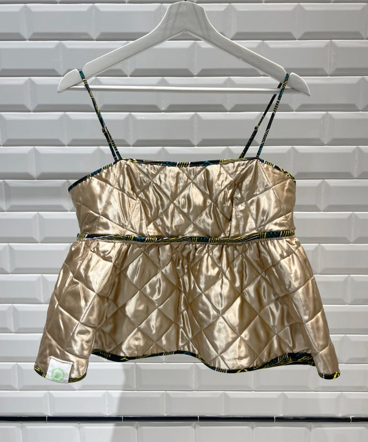 Africa Reversible Quilt Bustier