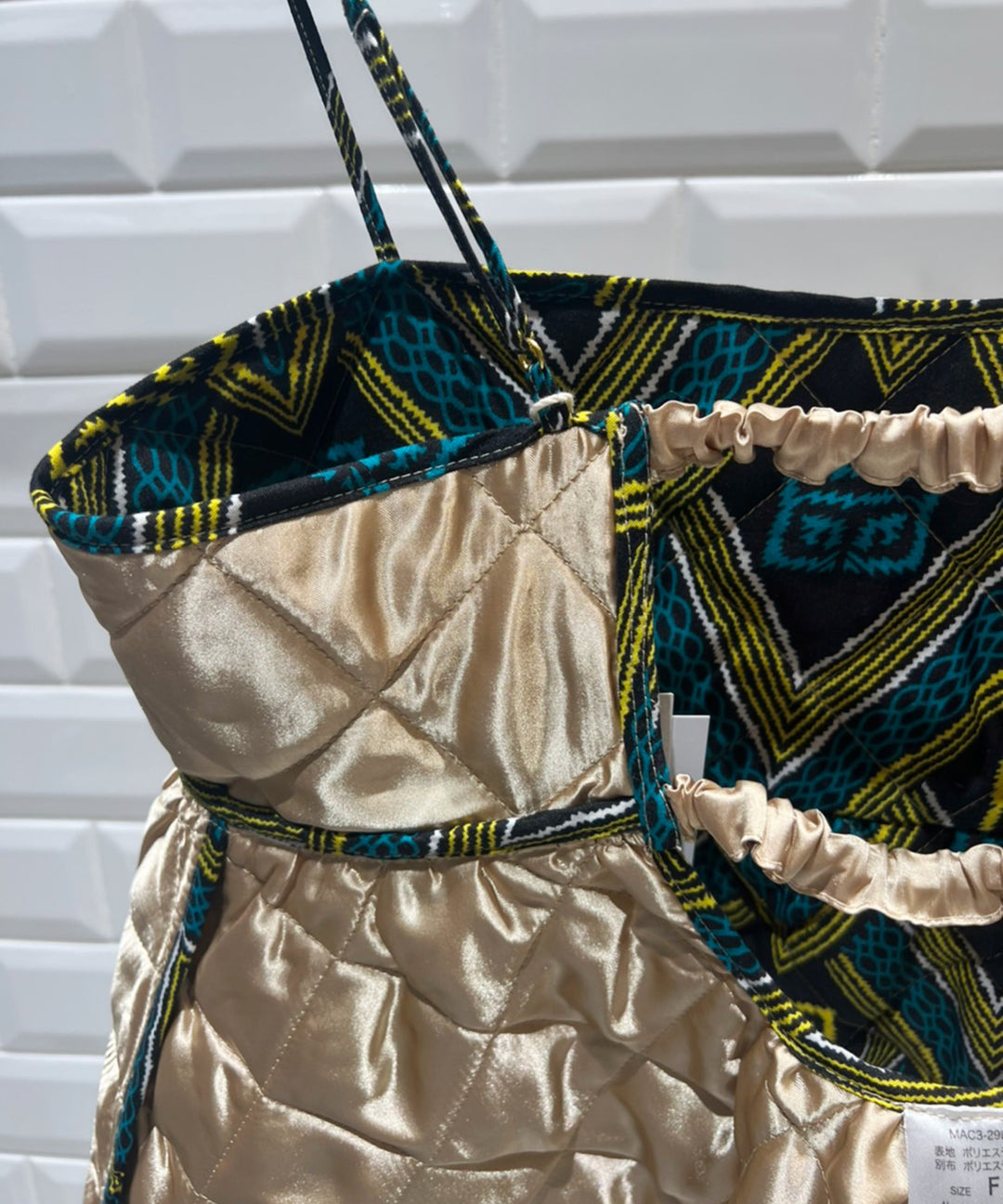 Africa Reversible Quilt Bustier