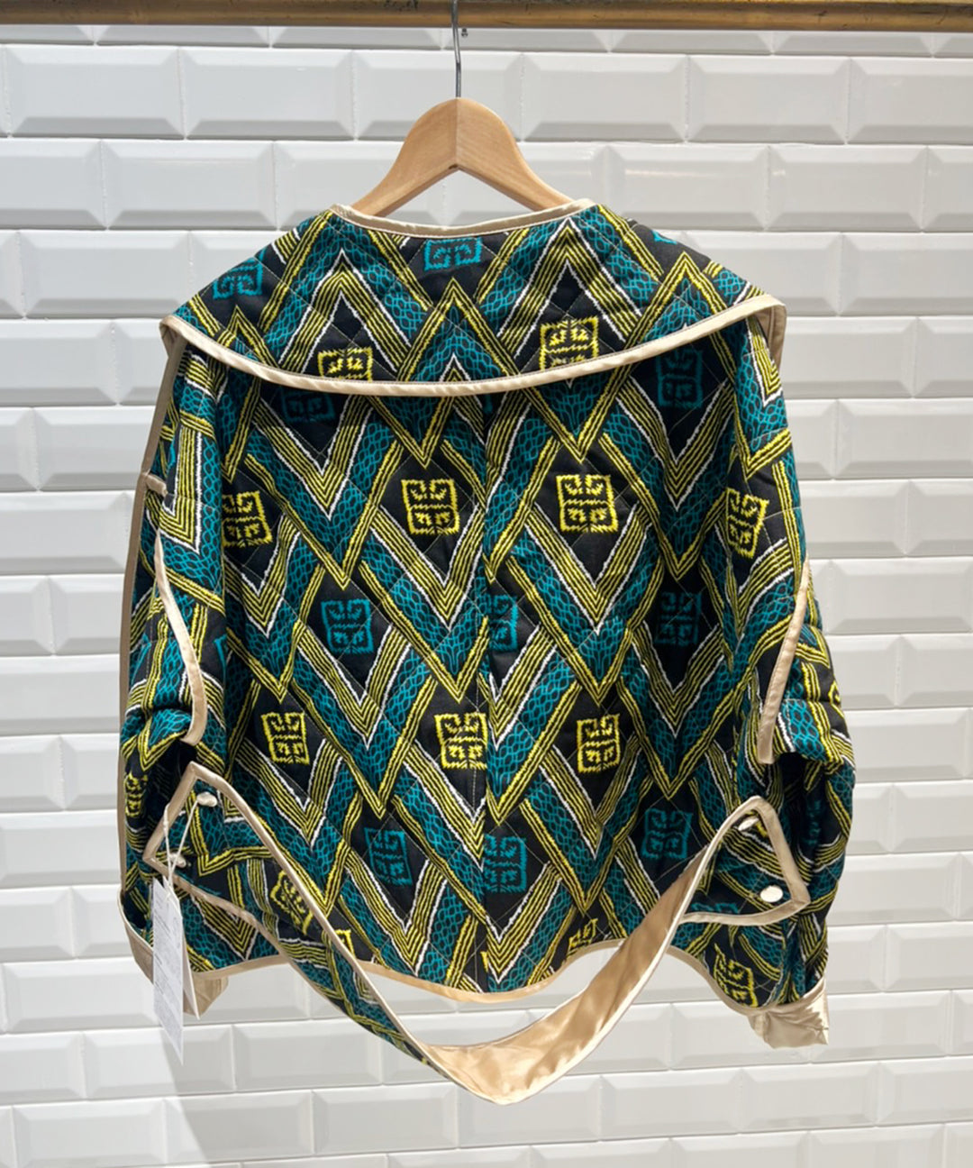 Africa Piping reversible quilt jacket【B】