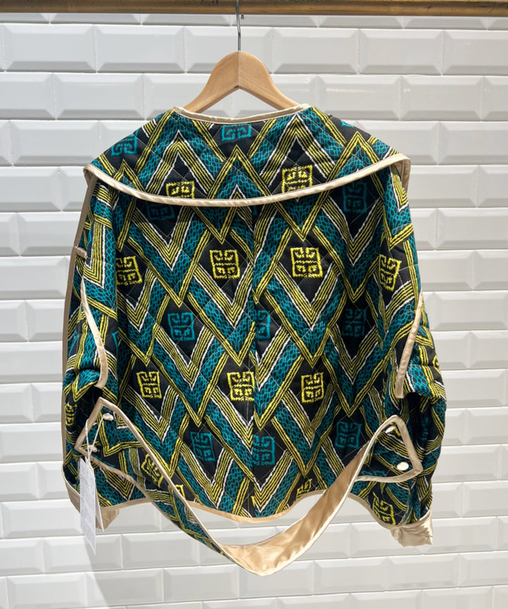 Africa Piping reversible quilt jacket【B】
