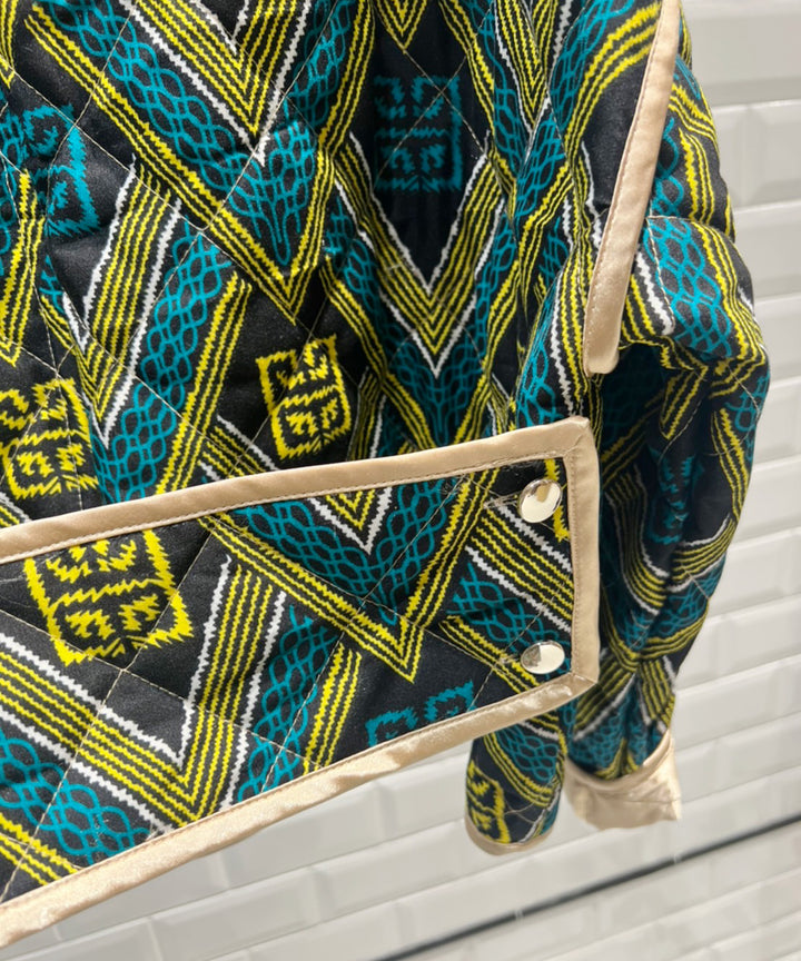 Africa Piping reversible quilt jacket【B】