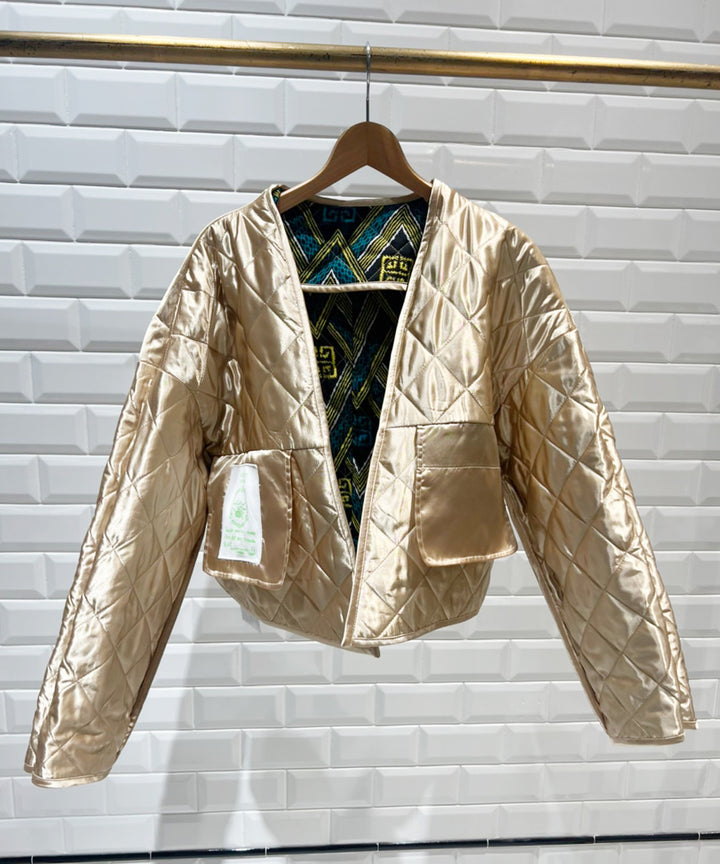 Africa Piping reversible quilt jacket【B】