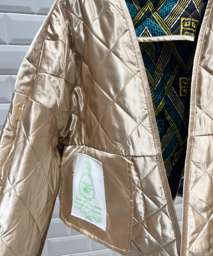 Africa Piping reversible quilt jacket【B】
