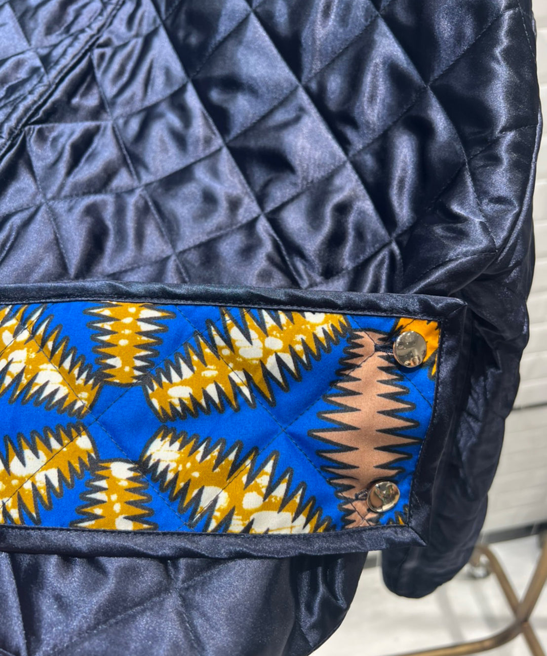 Africa Piping reversible quilt jacket【B】
