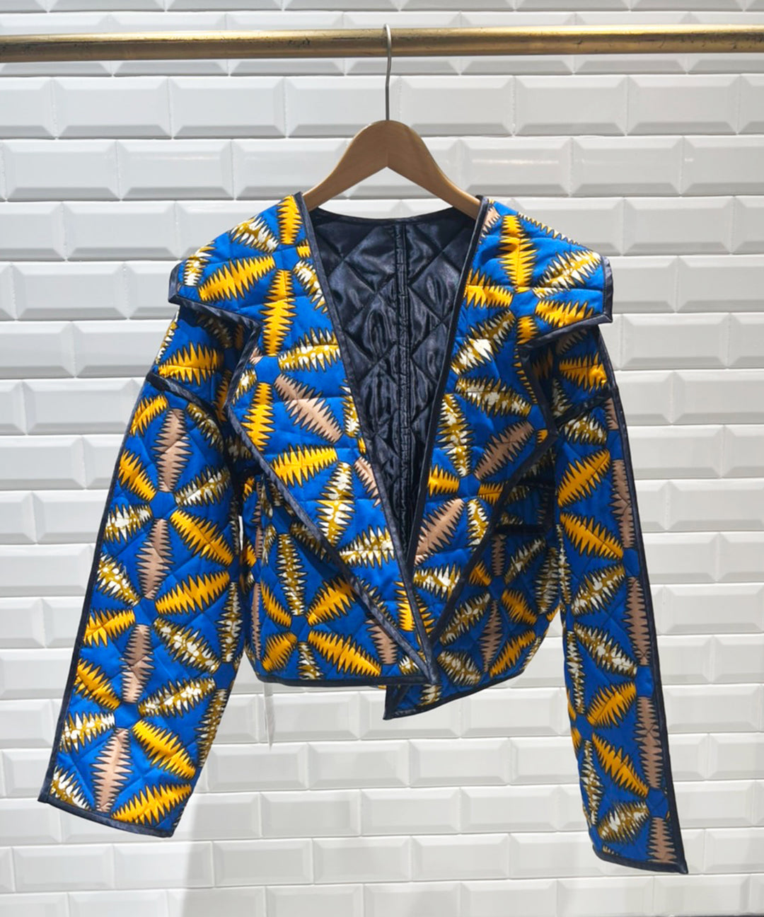 Africa Piping reversible quilt jacket【B】