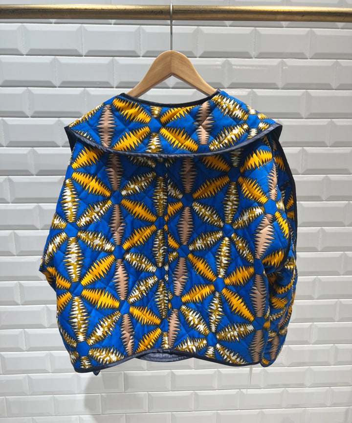 Africa Piping reversible quilt jacket【B】